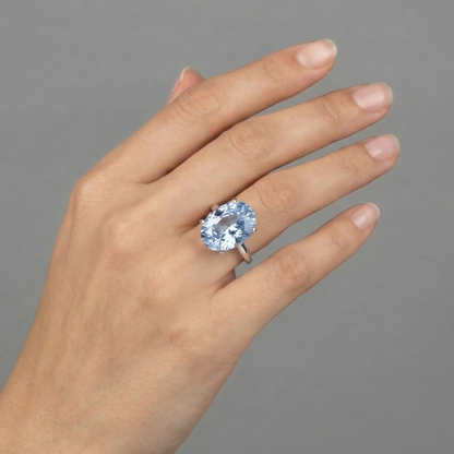 Velara Gala Ring – Light Blue Aquamarine