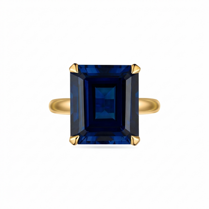 Nexus Bold Solitaire Ring – Blue Sapphire
