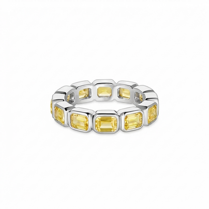 Nexus Lateral Eternity Ring – Yellow Sapphire