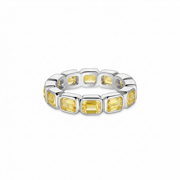 Nexus Lateral Eternity Ring – Yellow Sapphire