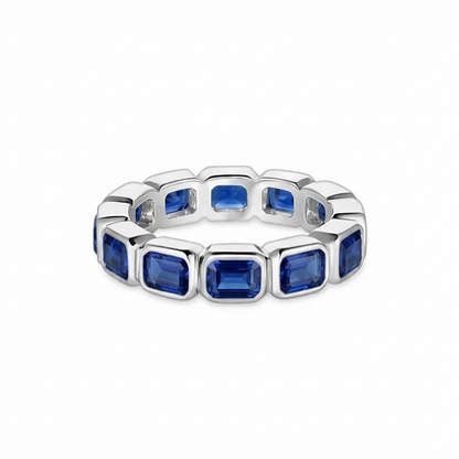 Nexus Lateral Eternity Ring – Blue Sapphire