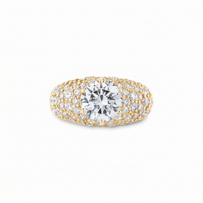 Juno Pavé Grand Dome Ring – White Diamond
