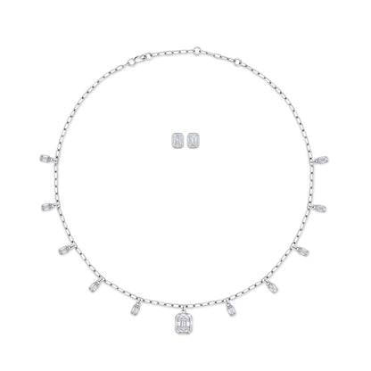 Nexus Frame Harmony Necklace – White Diamond