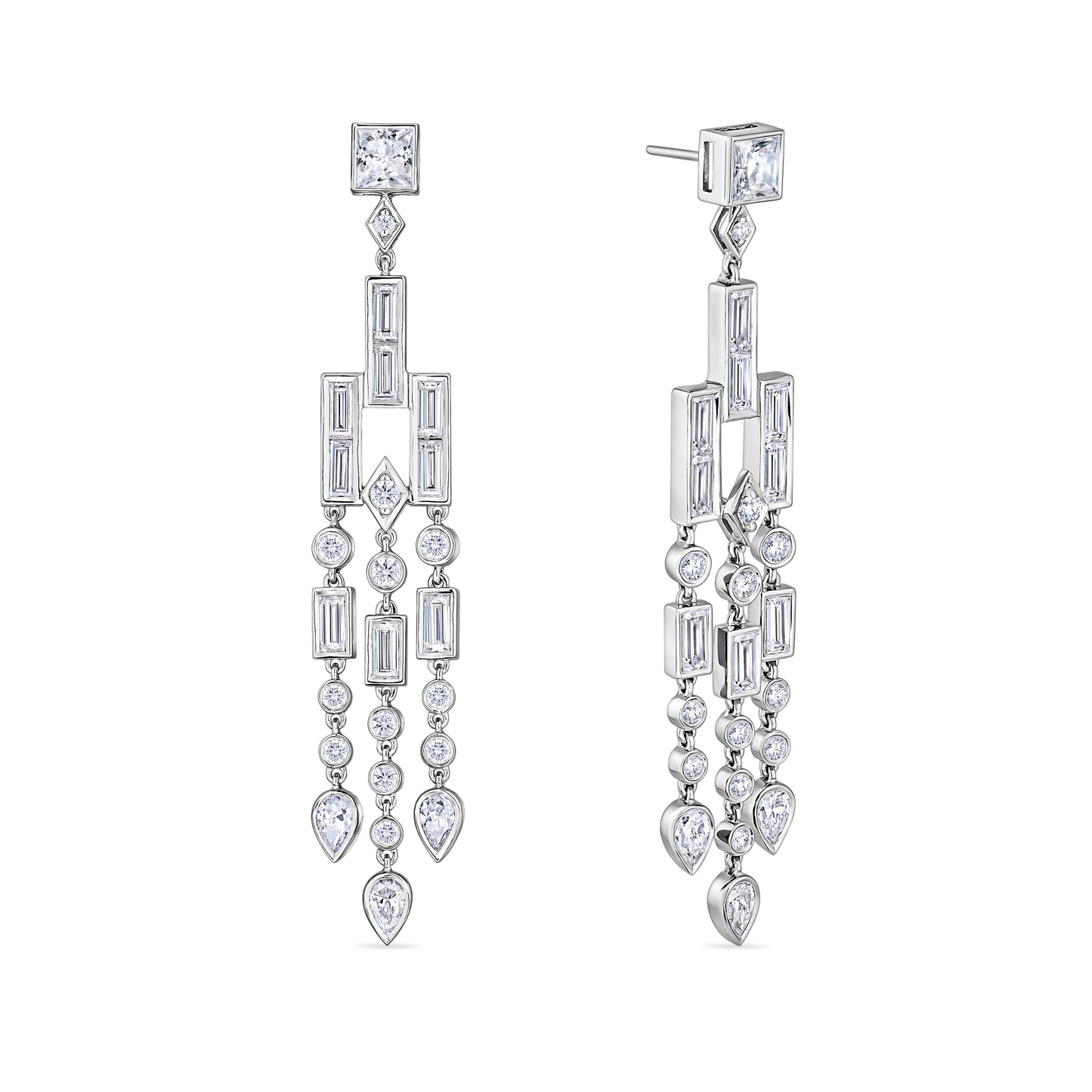 Nova Empire Earrings – White Diamond