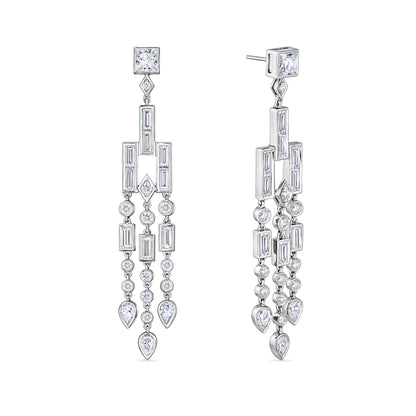 Nova Empire Earrings – White Diamond