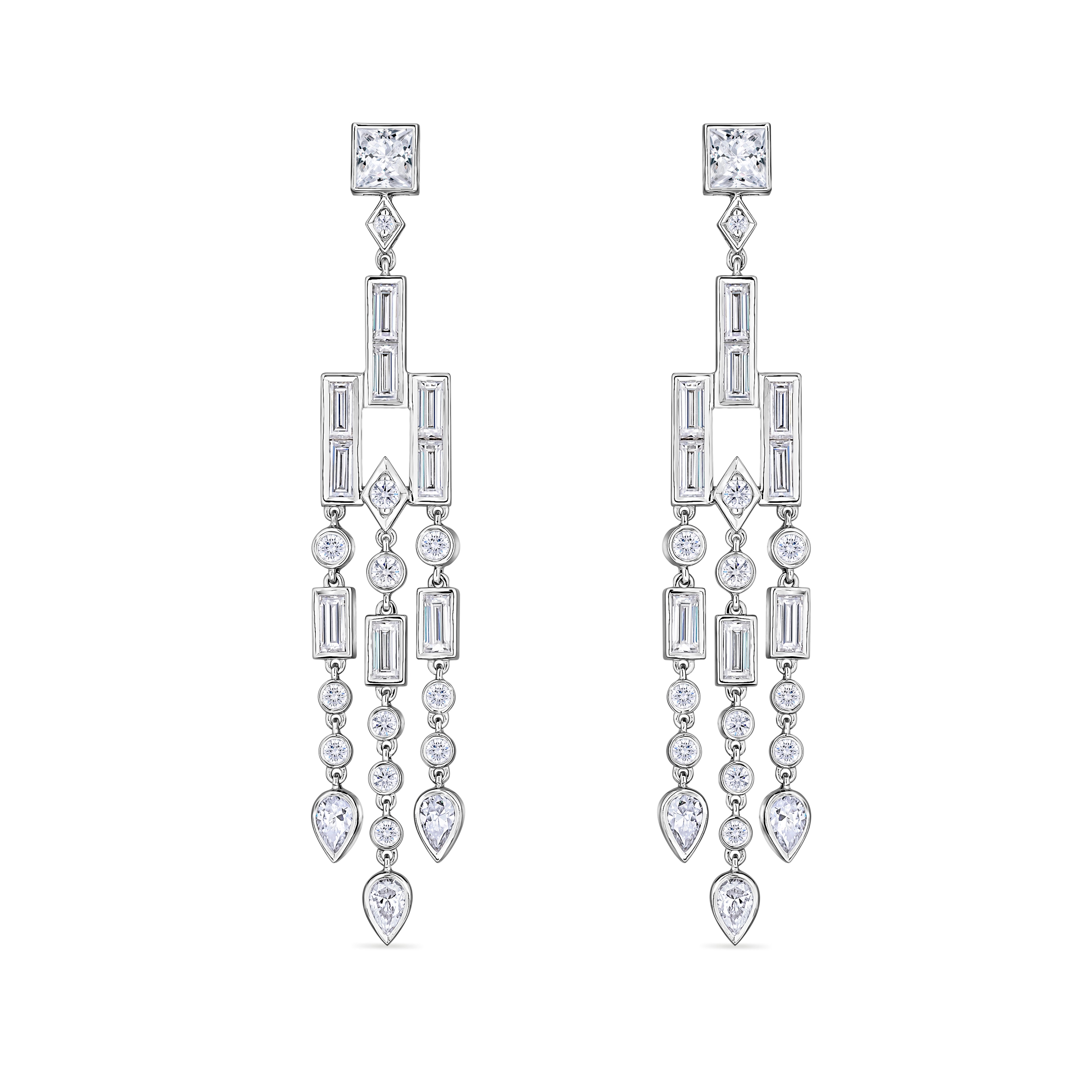 Nova Empire Earrings – White Diamond