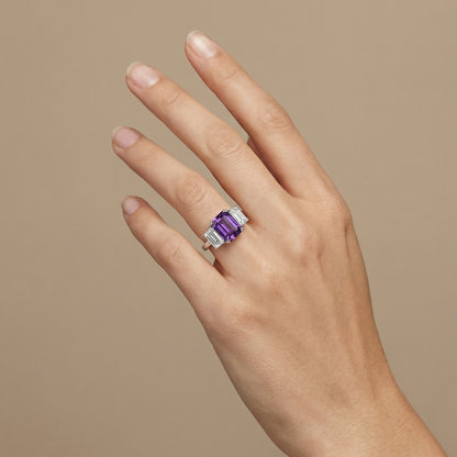 Nexus Trilogy Ring – Purple Sapphire