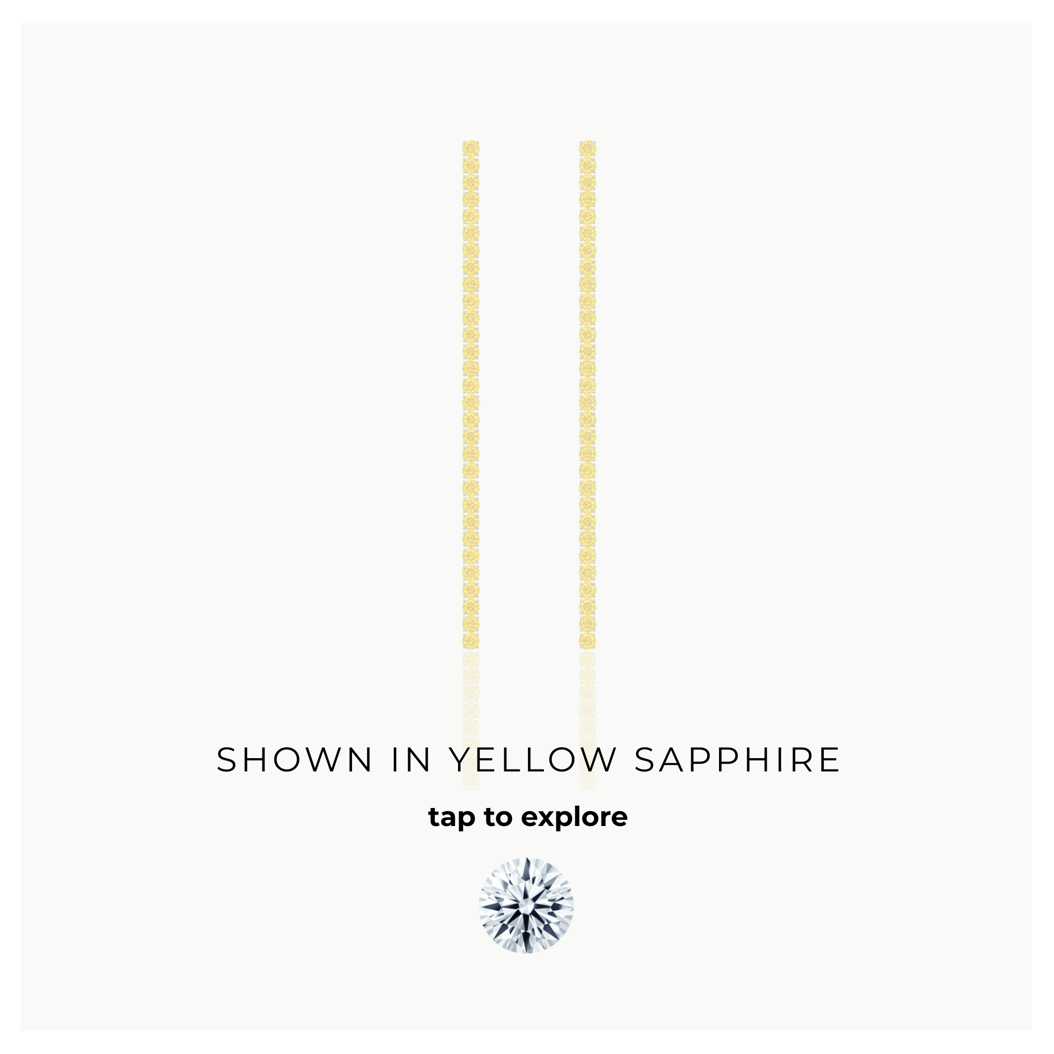 Juno Tennis Line Earrings – White Diamond