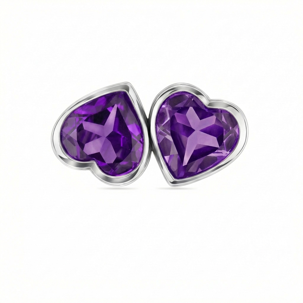 Amore Double Signet Ring – Purple Sapphire