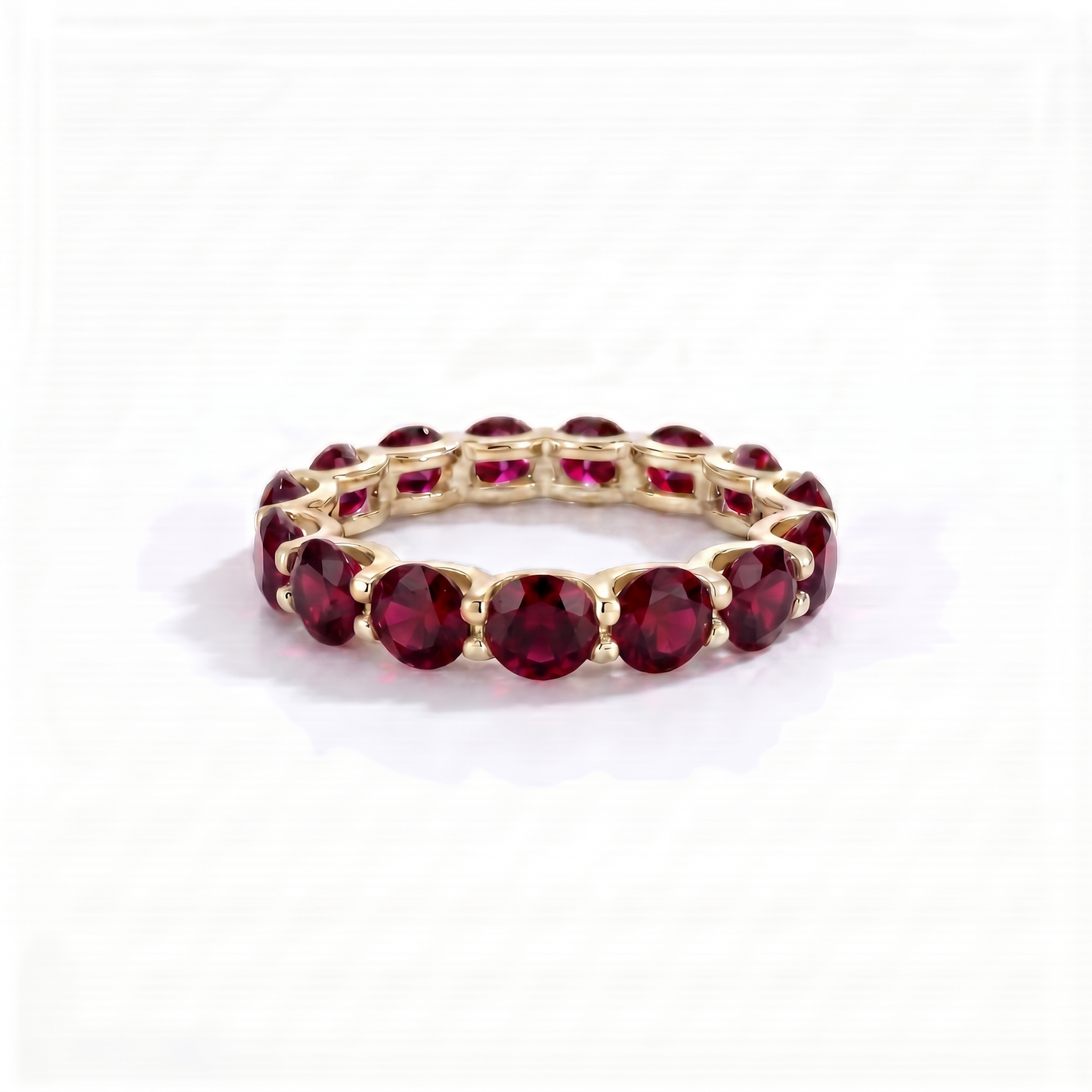 Linea Maxi Ring – Deep Red Garnet