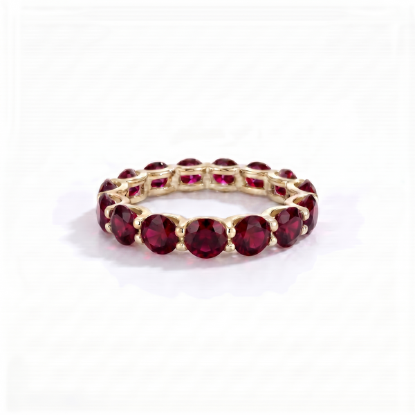Linea Maxi Ring – Deep Red Garnet