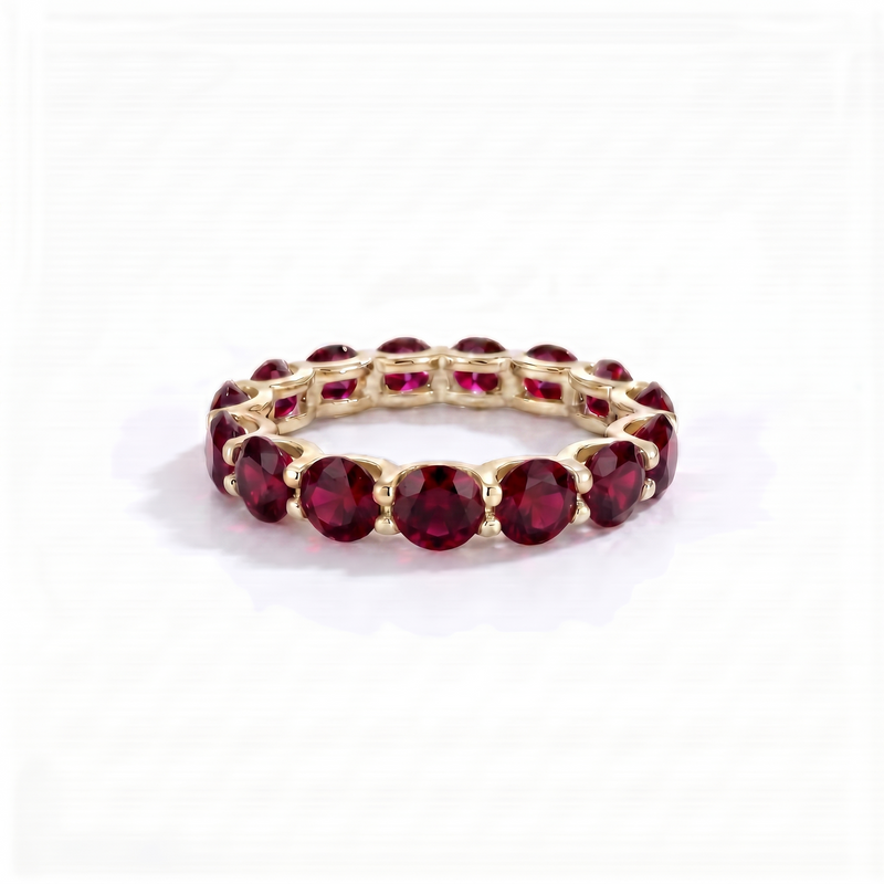 Linea Maxi Ring – Deep Red Garnet