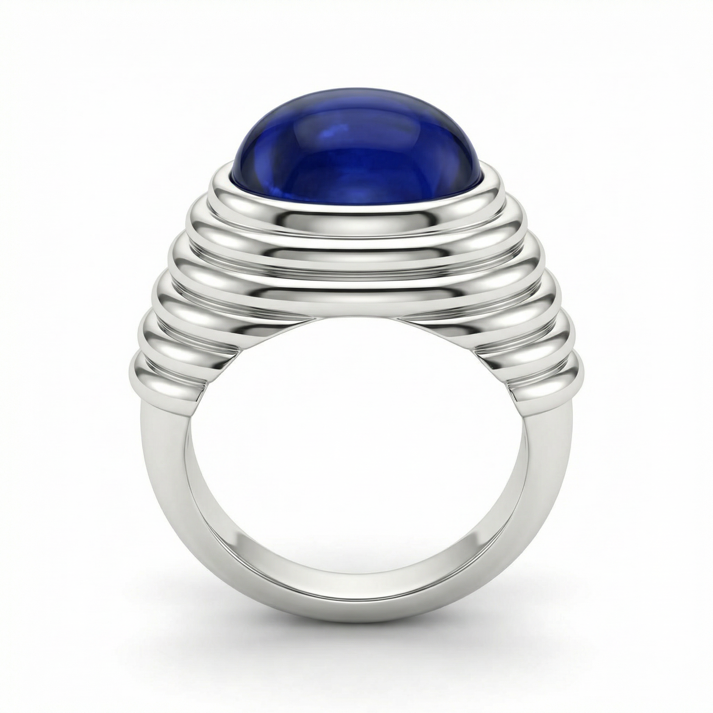 Velara Cabochon Ring – Blue Sapphire