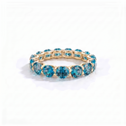 Linea Maxi Ring – Teal Blue Spinel