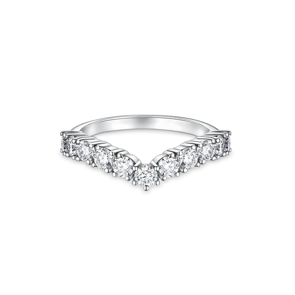 Linea V Demi Grande Ring – White Diamond