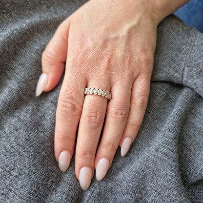 Velara Eternity Ring – Colombian Green Emerald
