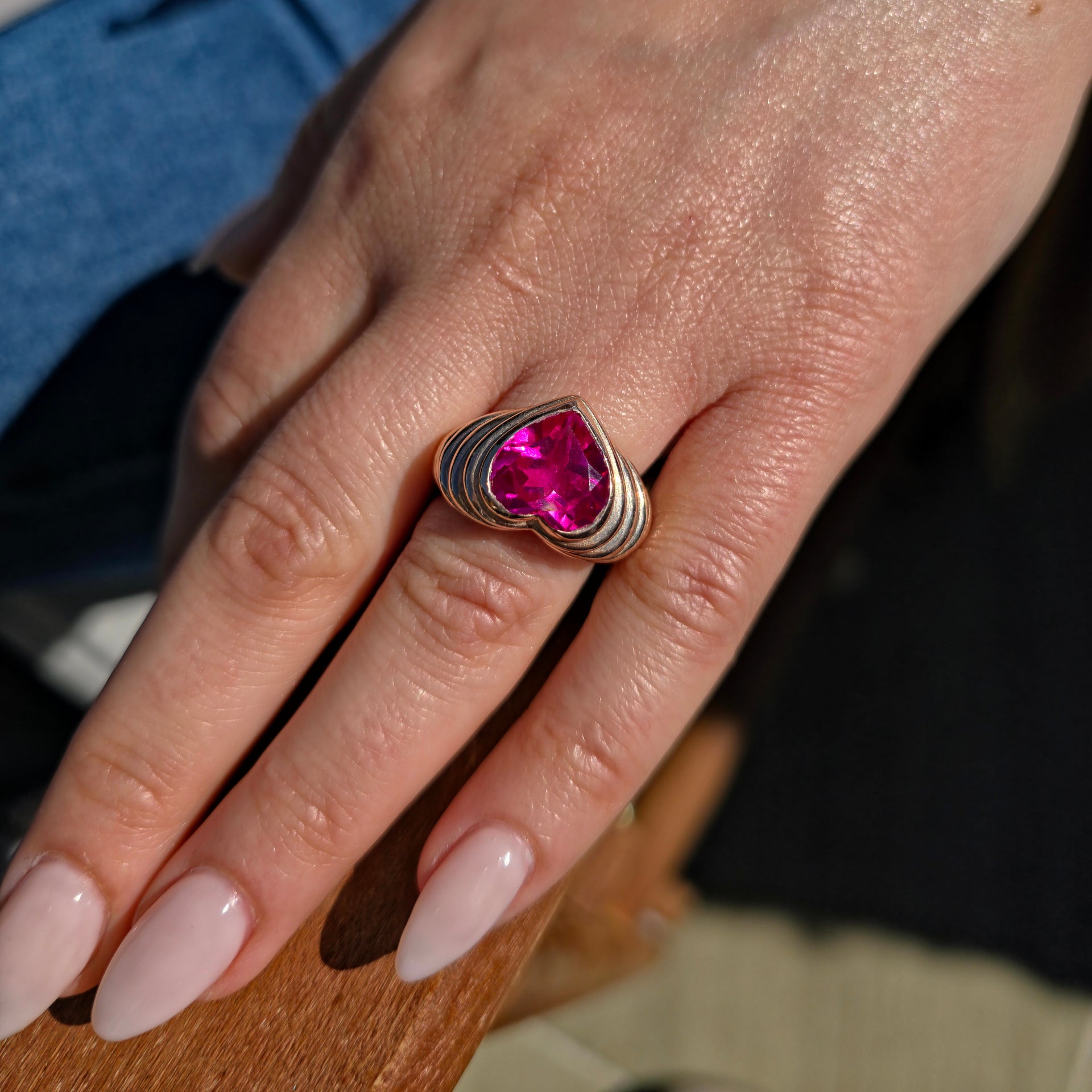 Amore Signet Ring – Purple Amethyst