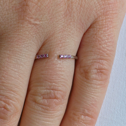 Linea Tres Ring – Light Pink Sapphire