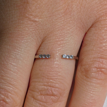 Linea Tres Ring – Light Blue Aquamarine
