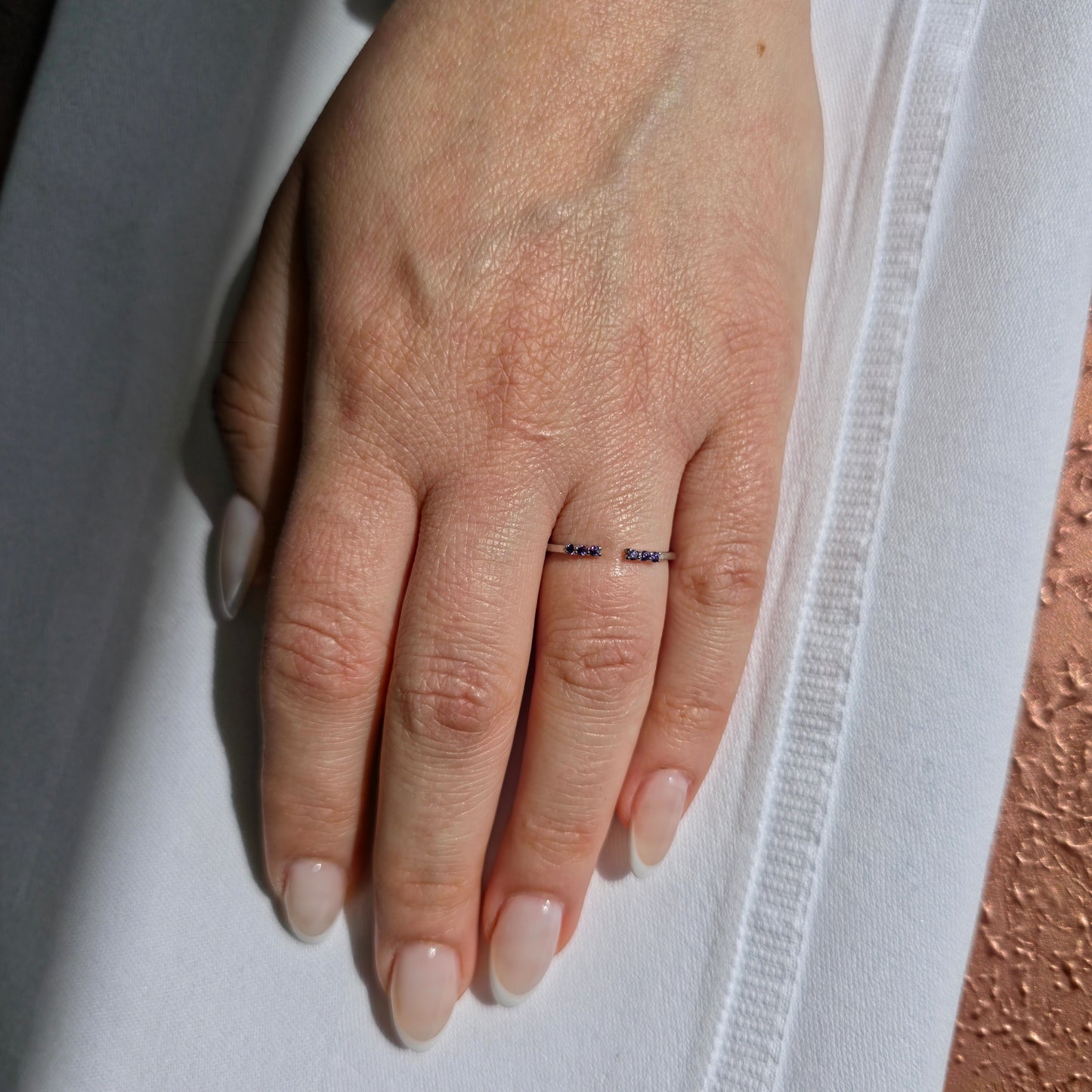 Linea Tres Ring – Purple Sapphire