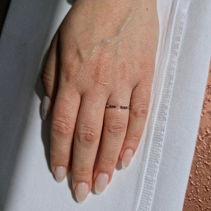 Linea Tres Ring – Purple Sapphire