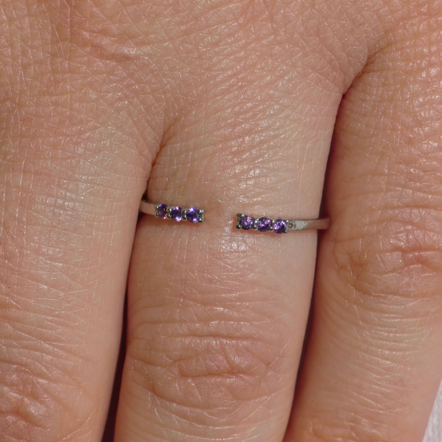Linea Tres Ring – Purple Sapphire