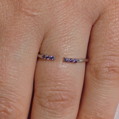 Linea Tres Ring – Purple Sapphire