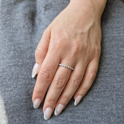 Linea Midi Ring – White Diamond