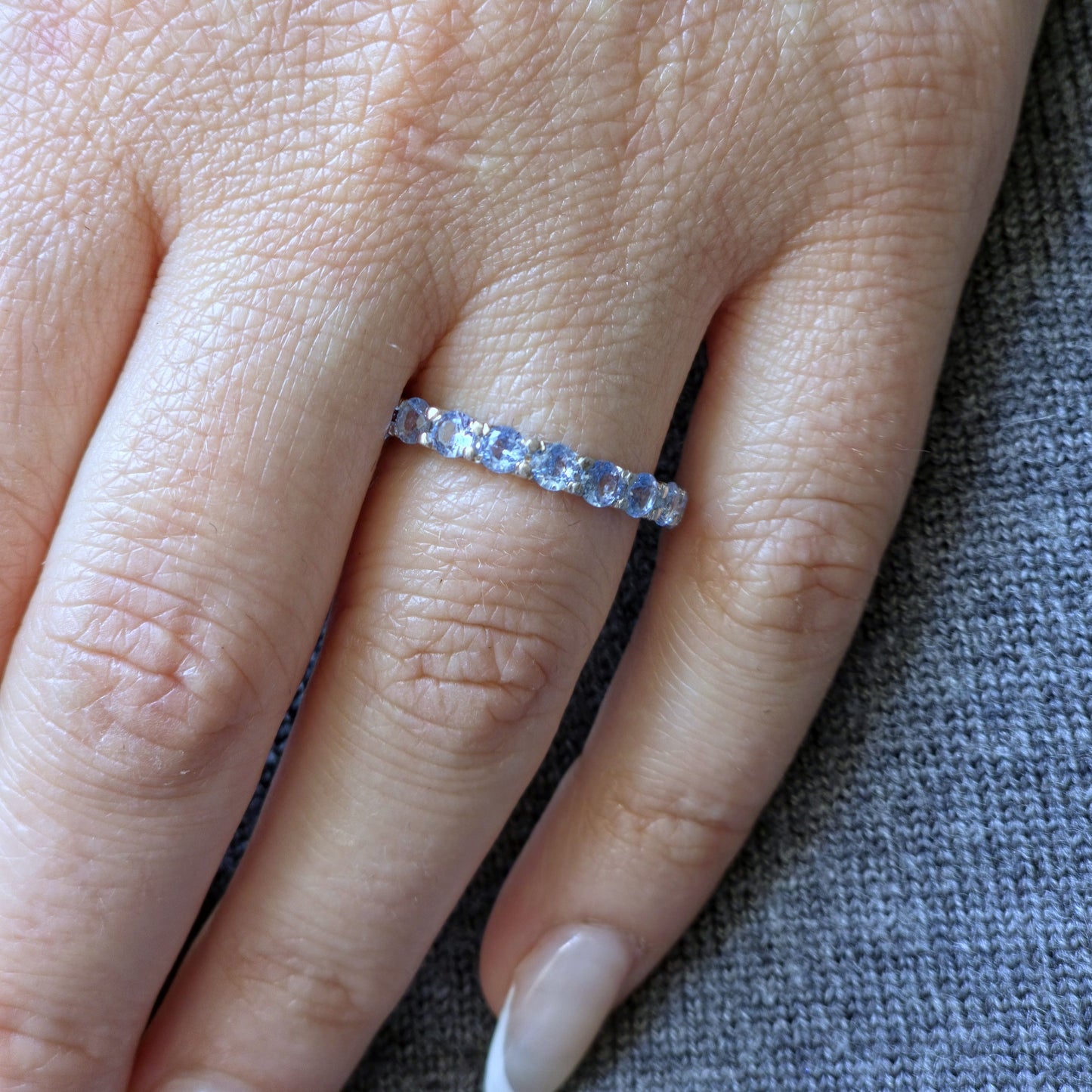 Linea Grande Ring – Light Blue Aquamarine