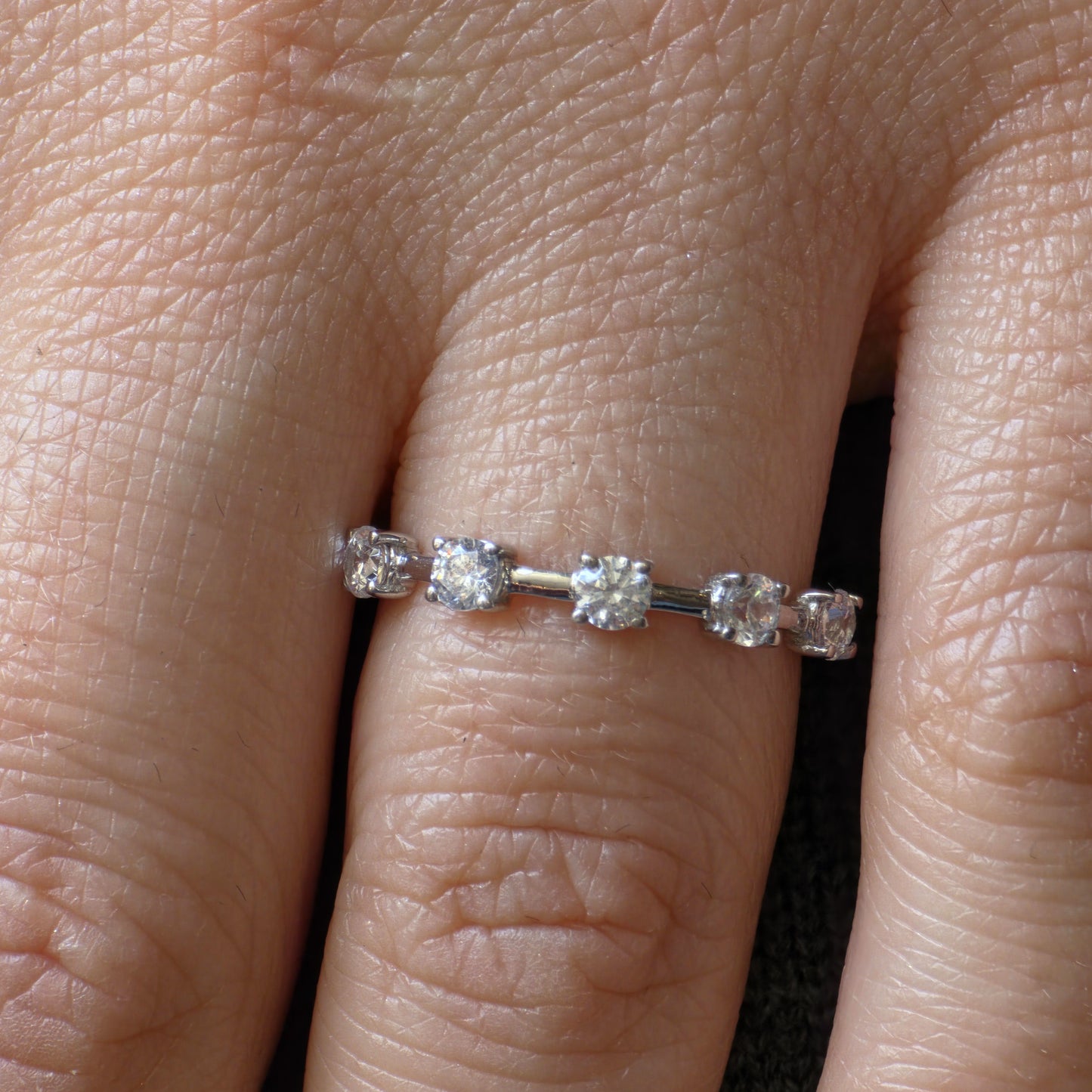 Linea Cinco Ring – White Diamond