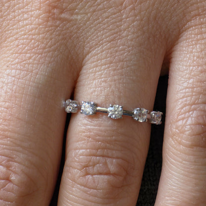 Linea Cinco Ring – White Diamond