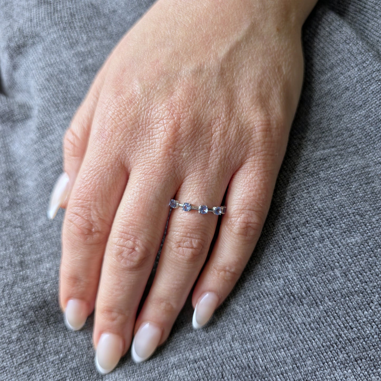 Linea Cinco Ring – Light Blue Aquamarine