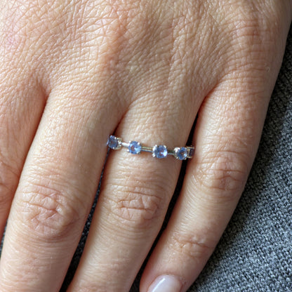 Linea Cinco Ring – Light Blue Aquamarine