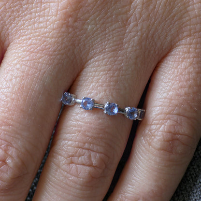 Linea Cinco Ring – Light Blue Aquamarine