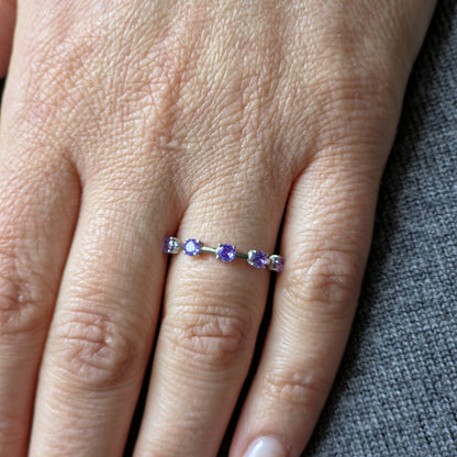 Linea Cinco Ring – Purple Sapphire