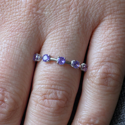 Linea Cinco Ring – Purple Sapphire