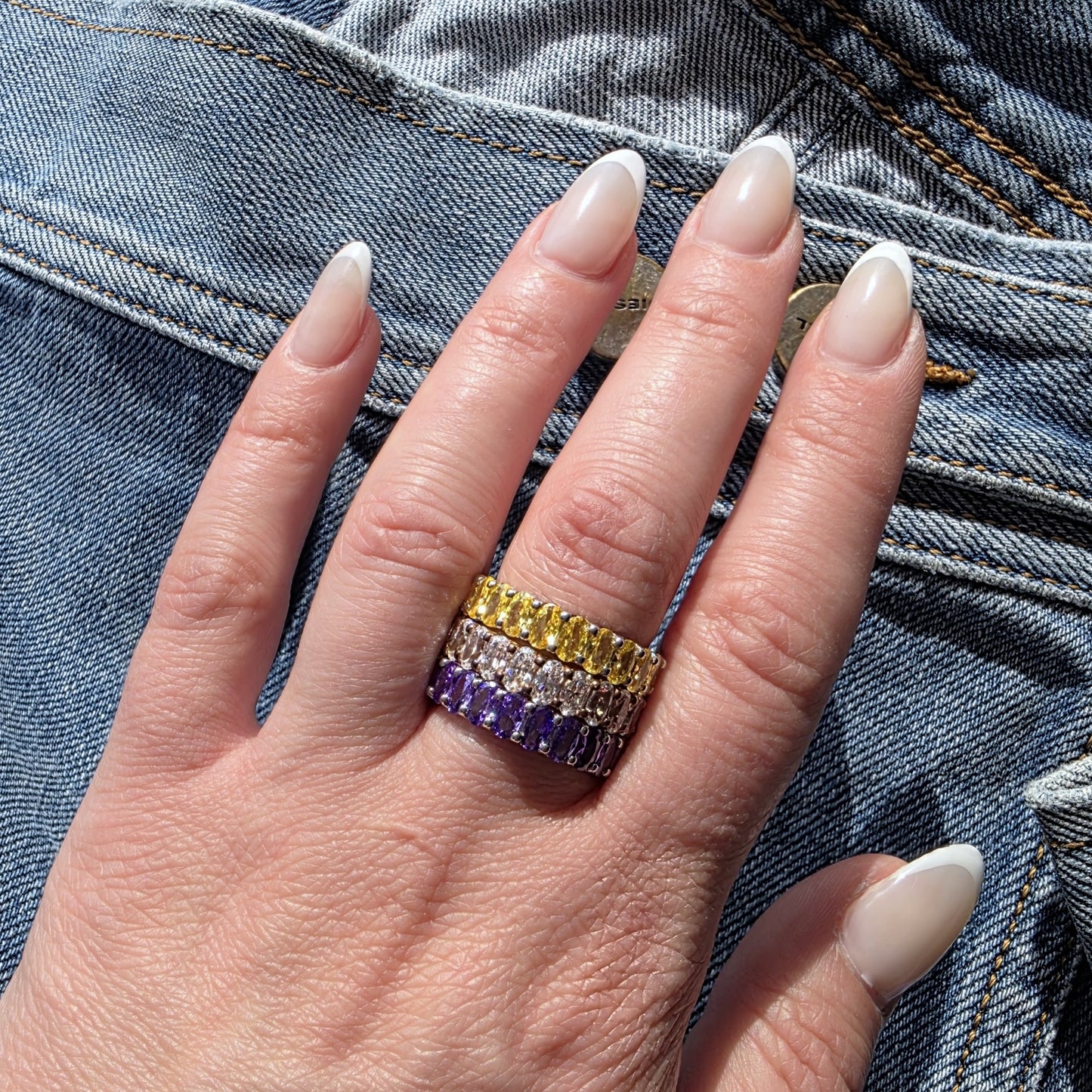 Velara Eternity Ring – Yellow Sapphire