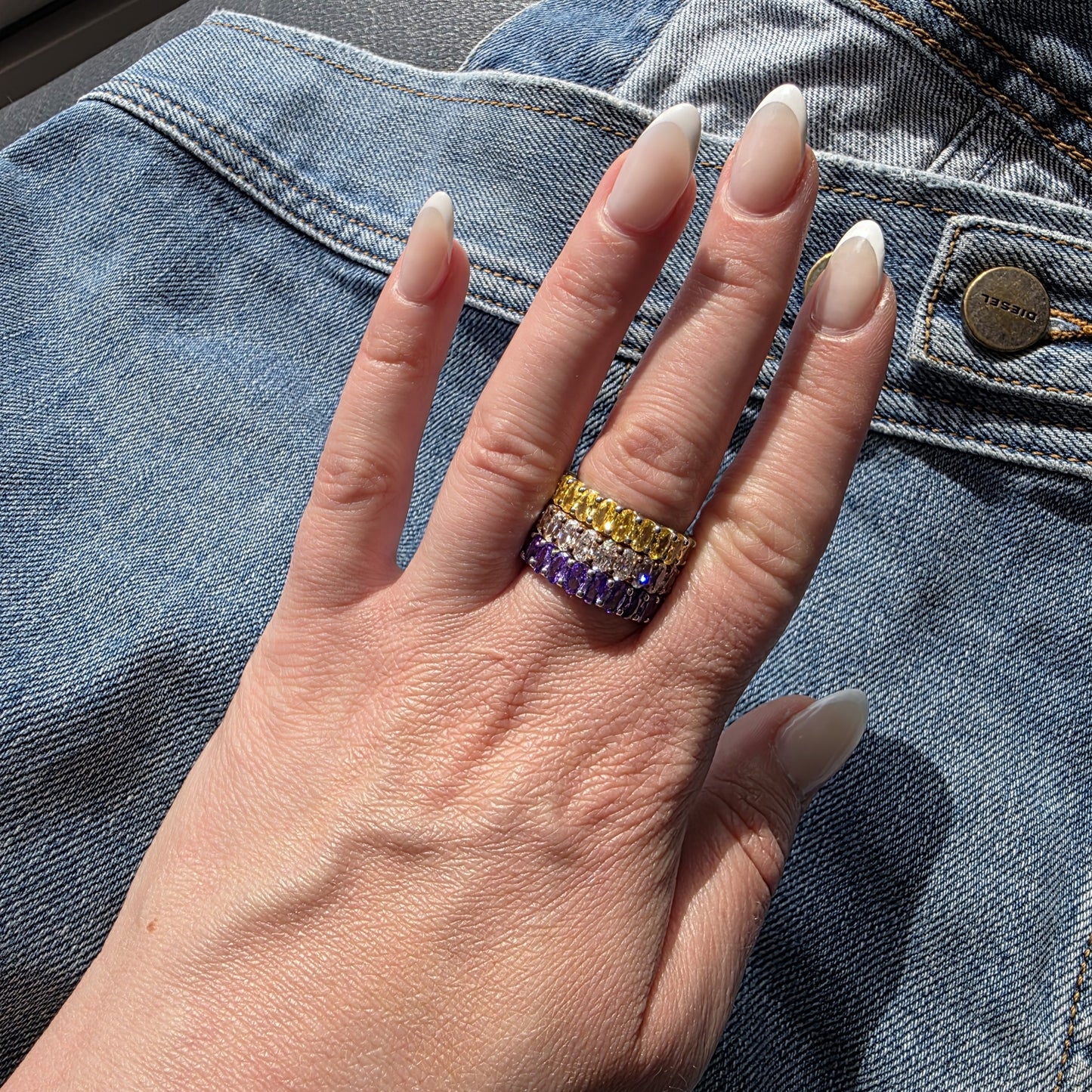 Velara Eternity Ring – Yellow Sapphire