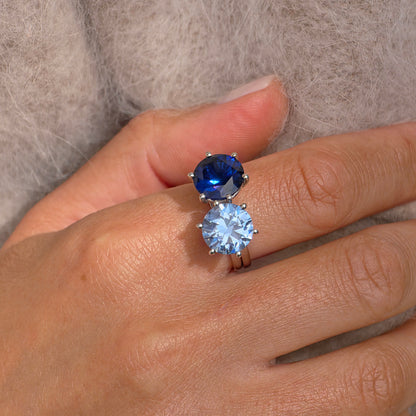 Juno Bold Solitaire Ring – Purple Amethyst