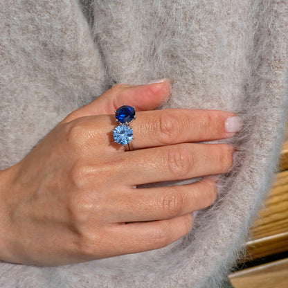 Juno Bold Solitaire Ring – Purple Amethyst