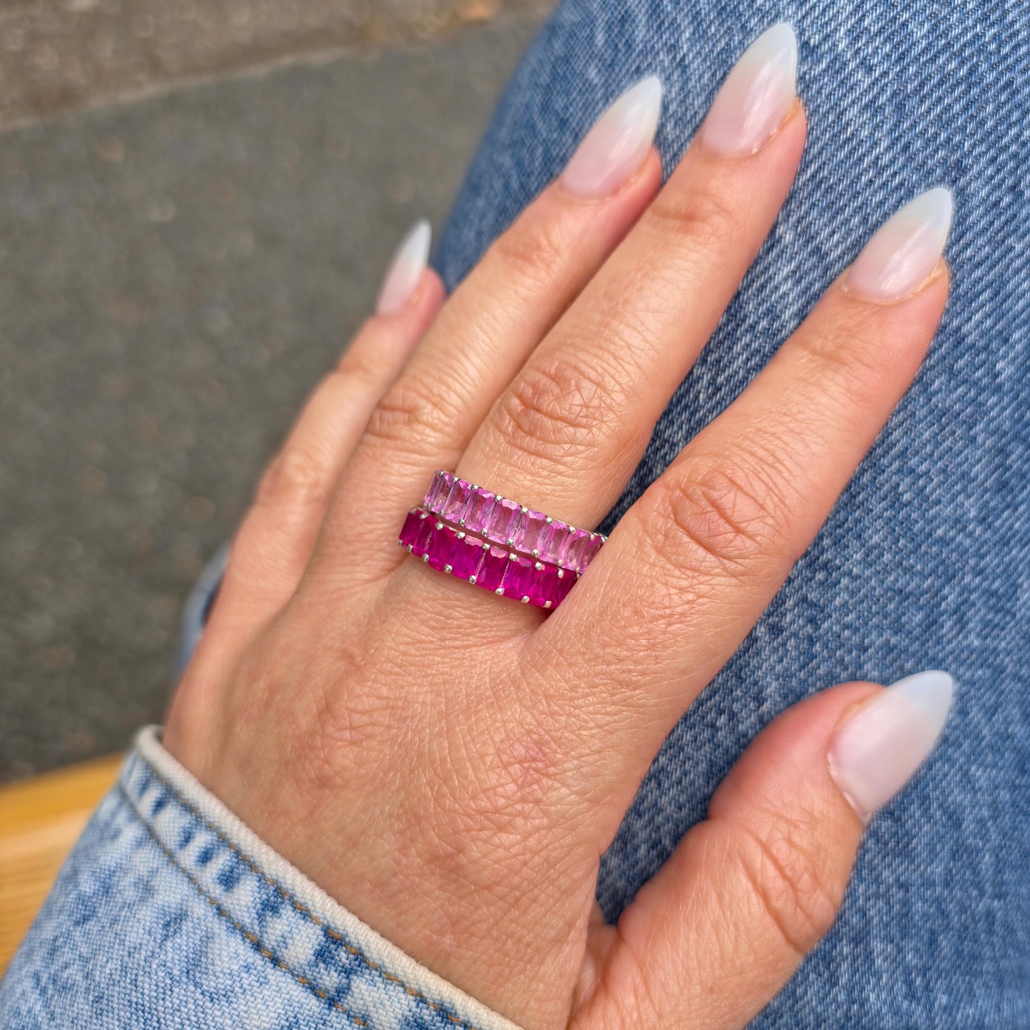 Nexus Eternity Ring – Purple Sapphire