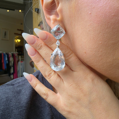 Nova Majestic Earrings – Rock Crystal