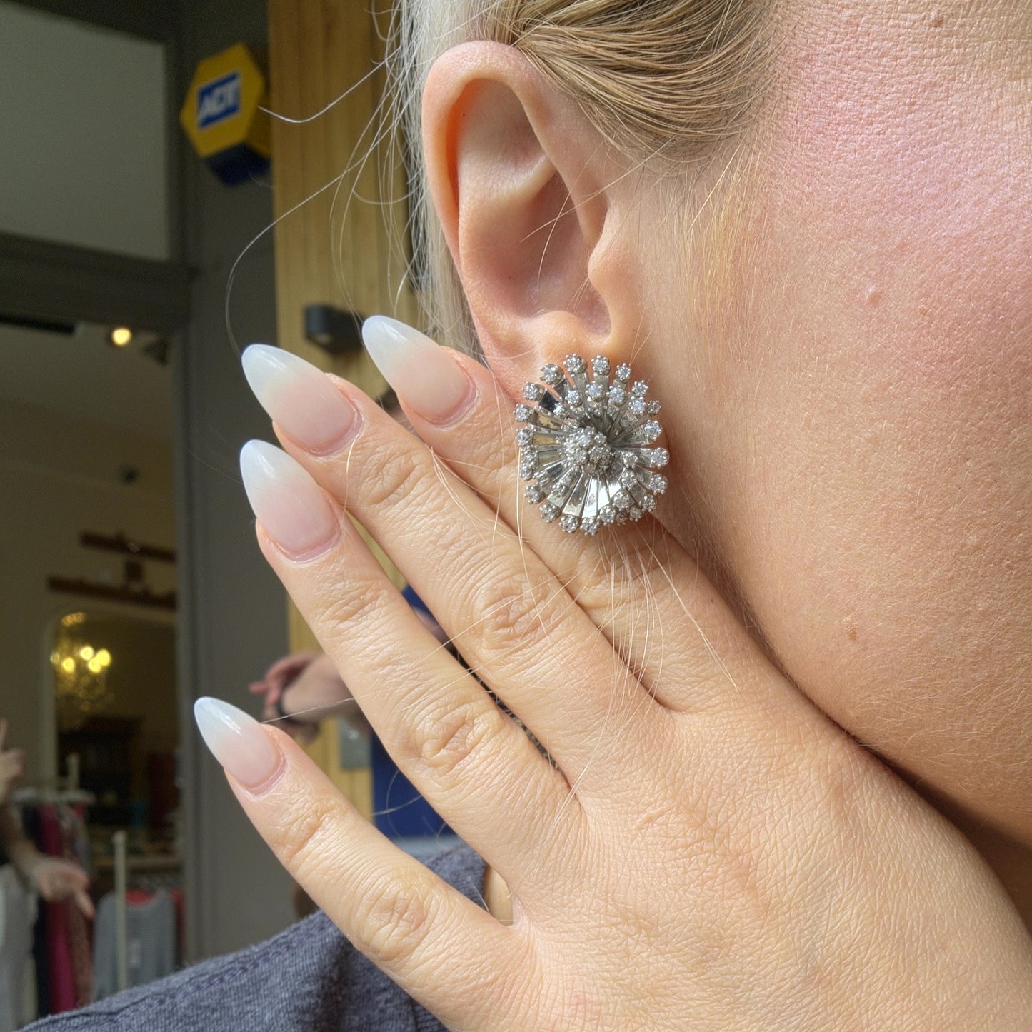Juno Solaris Earrings – White Diamond