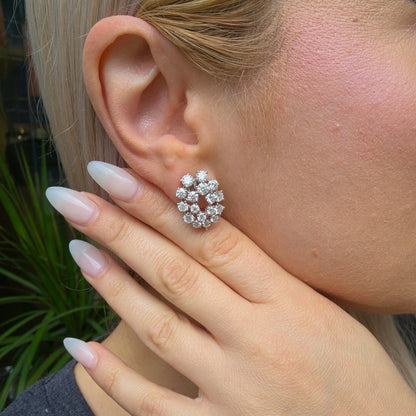 Nova Eclipse Earrings – Blue Sapphire
