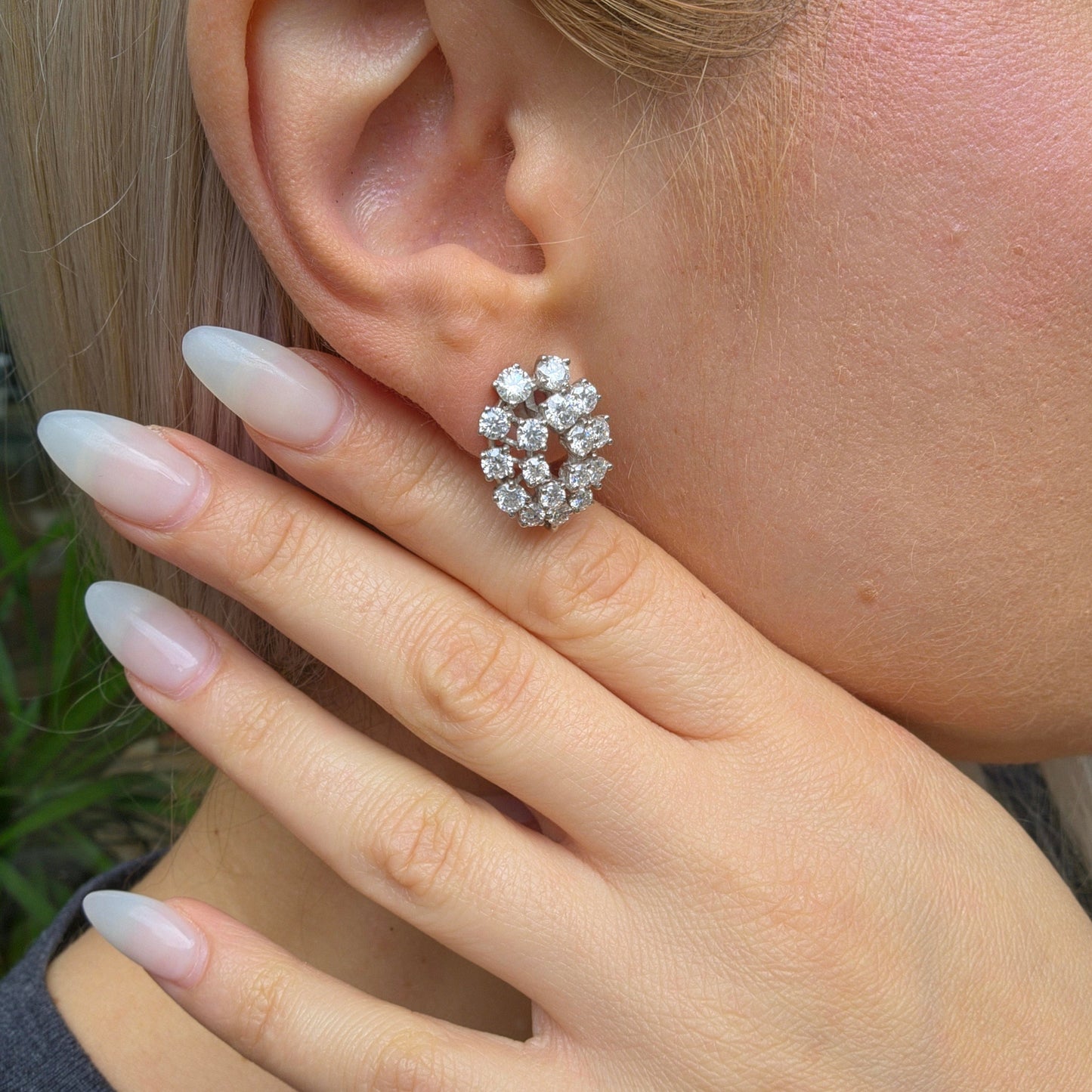 Nova Eclipse Earrings – Blue Sapphire