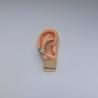 Linea Midi Ear Cuff – Orange Padparadscha Sapphire