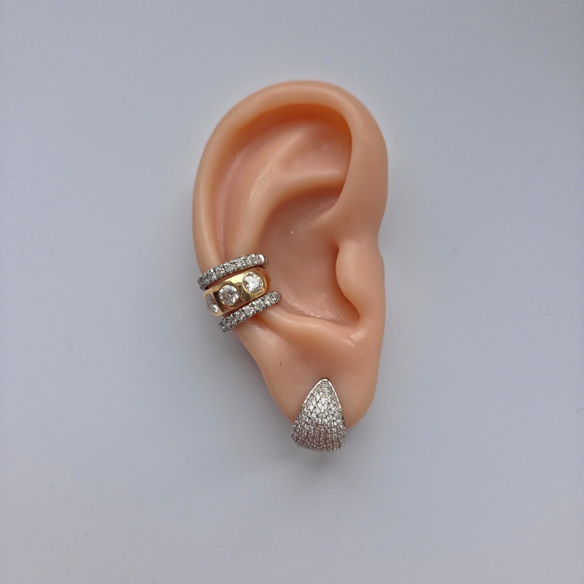 Linea Midi Ear Cuff – Purple Amethyst