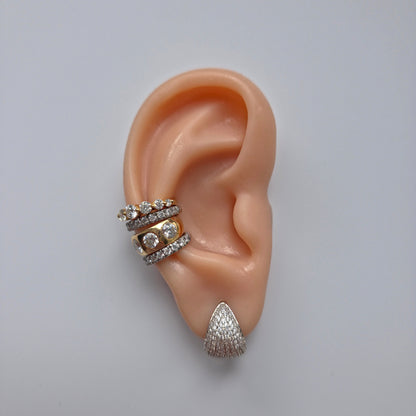 Juno Graduated Ear Cuff – Colombian Green Emerald