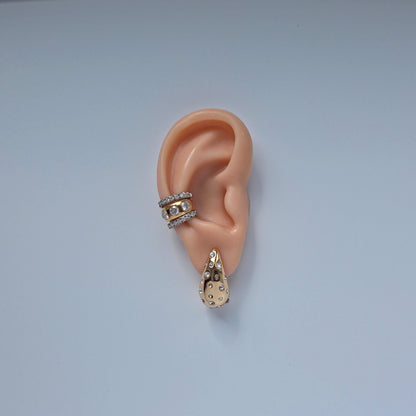 Linea Midi Ear Cuff – Orange Padparadscha Sapphire
