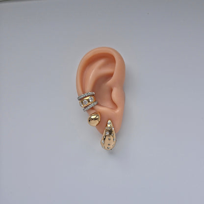 Linea Midi Ear Cuff – Orange Padparadscha Sapphire
